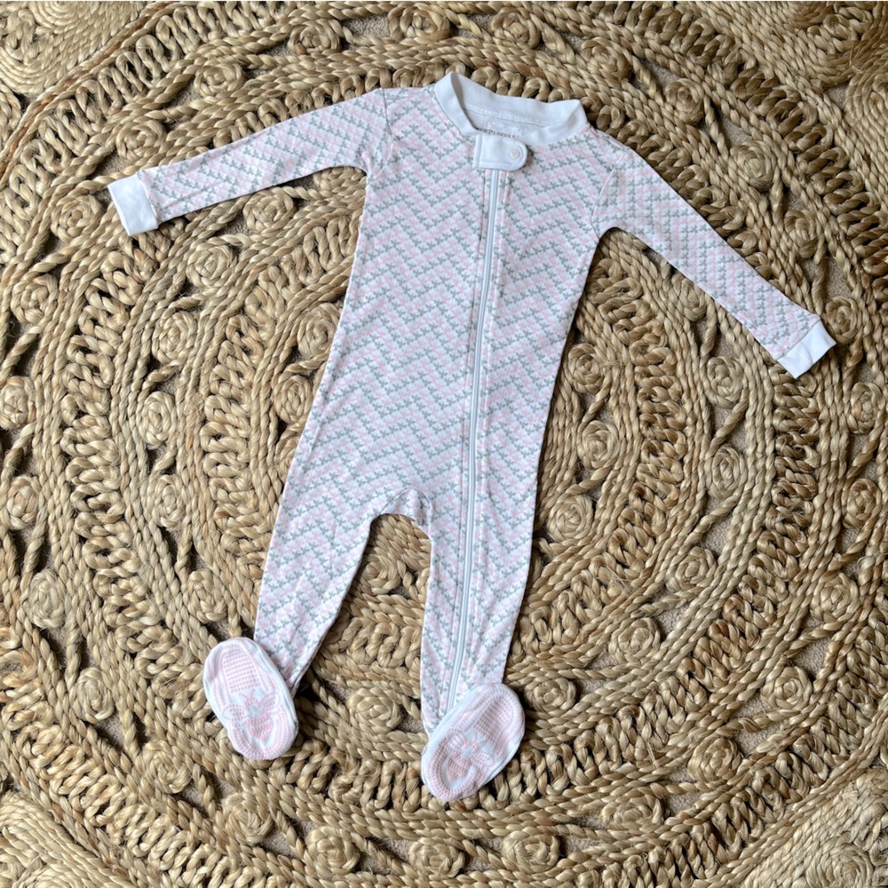 BURT'S BEES BABY Slim Fit Footie Pyjamas, 12M
